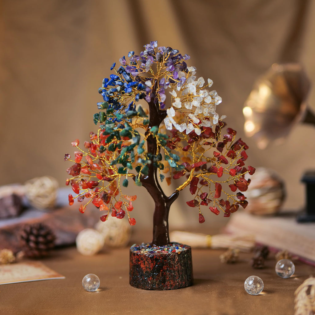 Chakra Tree, Crystals and Healing Stones, Gemstones and Crystals, Room Decor, Bonsai Tree - Chakra Stones, Tree of Life, Crystal