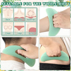 BBTO Gua Sha Massage Tool with Handle Resin Massage Tools Lymphatic Drainage Massager Body Shaping Gua Sha Tools for Full Body M