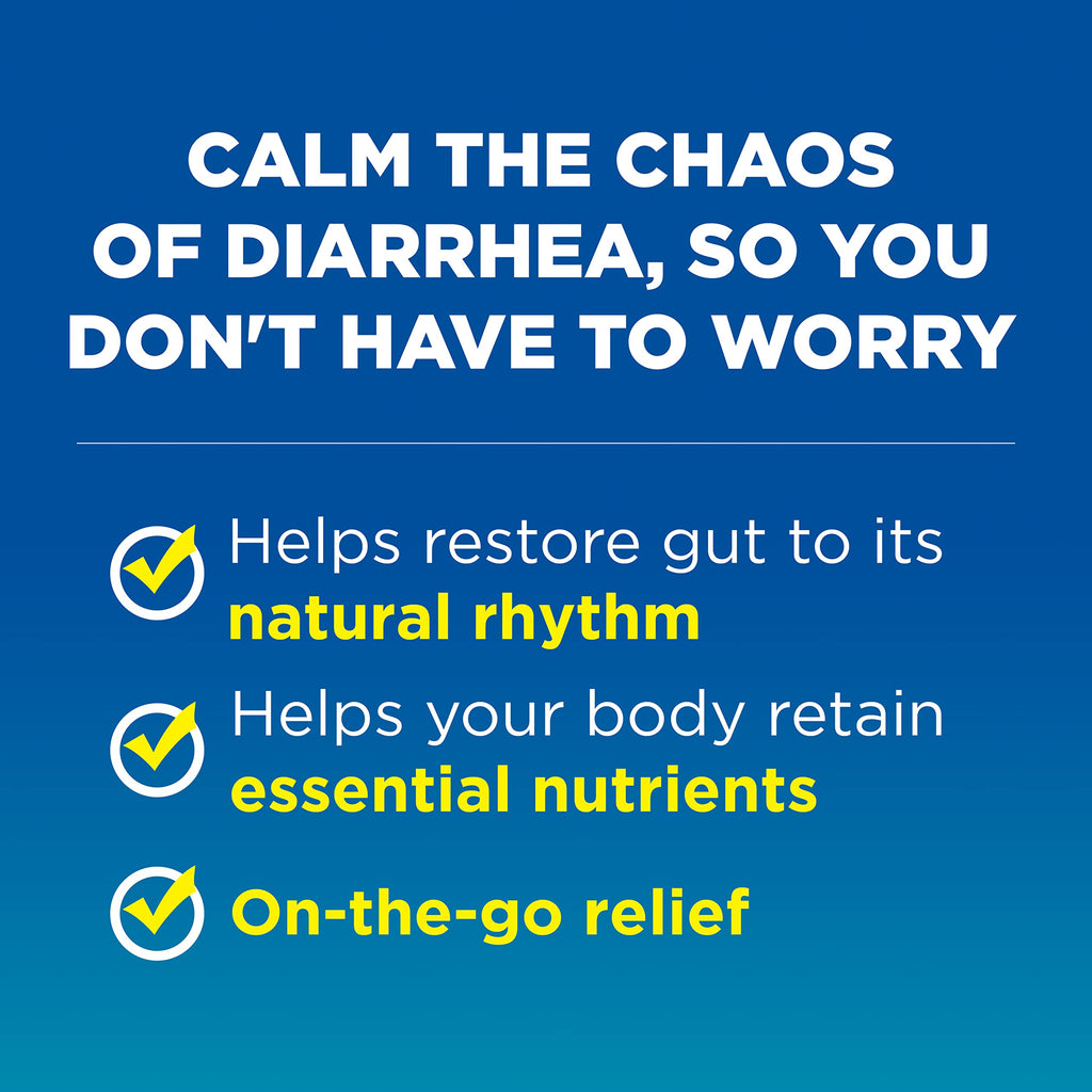 Imodium AD Diarrhea Relief Caplets -Loperamide Hydrochloride Anti-Diarrheal Medicine (294314), Blue, 6 Count