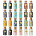 KHOCOEE 24 Gemstone Bottles Chip Crystals and Healing Stone, Chakra Healing Crystals Bottles, Wicca Gem Stones Set, Witchcraft C