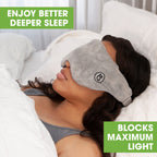 BARMY Weighted Sleep Mask for Women and Men (0.8lb/13oz) Weighted Eye Mask for Sleeping, Eye Cover Blocks Light Helps Relaxation