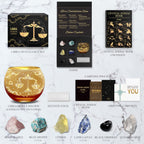 Aovila Libra Birthday Gifts for Women - Libra Candle Holder Crystals Birthstones Gifts Box Set - Zodiac Gifts Astrology Horoscop