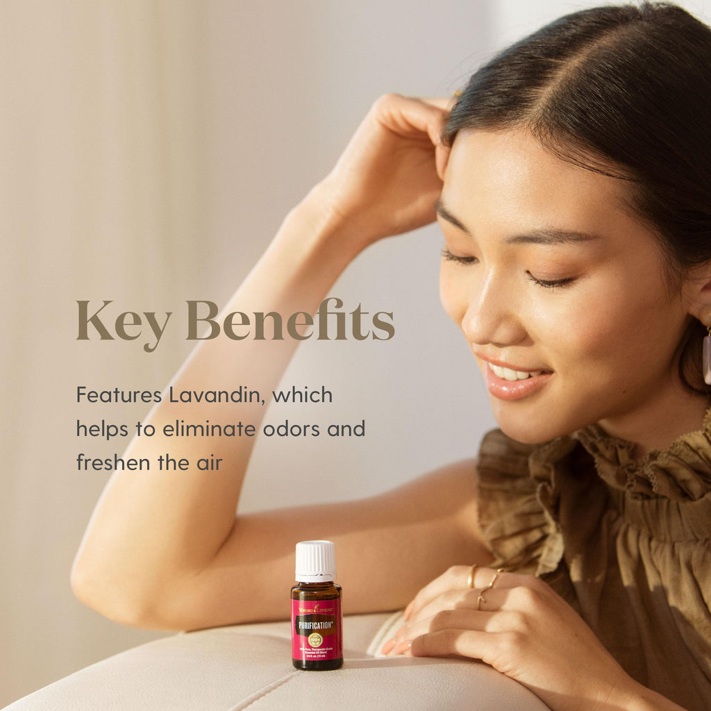 Young Living Purification Essential Oil 15ml | Soothing to Your Skin for Everyday Irritations | Laundry Boosting & Scent Neutral
