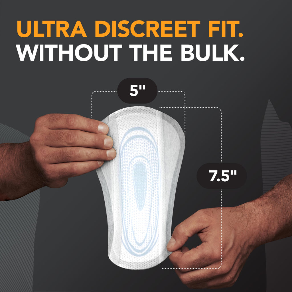 Depend Shields Incontinence Pads for Men, Light Absorbency, 180 Count, Packaging May Vary