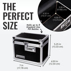 Vaultz Medicine Lock Box - 5 x 7 x 5 Inches - Secure Cabinet Safe with Combination Lock - Ideal for Medications and Small Valuab