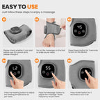 YAZHI Foot Massager 2-in-1 Warming Wrap - Relax & Renew Foot & Ankle Massager with 3 Modes & 4 Heat Levels, Portable for Home or