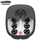 Snailax Foot Spa Bath Massager with Heat, Remote Control, Shiatsu Massage Rollers, Bubble, Temperature Control, Collapsible, Ped
