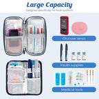 YOUSHARES Insulin Cooler Travel Case - Diabetic Insulated Organizer Portable Cooling Bag for Medication Cooling Insulation, Insu