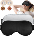 Heated Eye Mask (2-Packs), FSA/HSA Eligible Moist Warm Eye Compress Microwave with Flaxseed Cassia Seed, Weighted Eye Mask for S