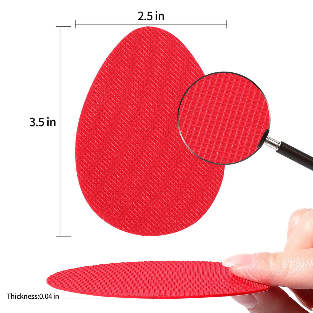 CZBYXA12 Red Bottom Shoe Sole Protector Compatible with Christian Louboutin Heels | Non-Slip Sole Pads for Shoes | Anti-Slip Gri
