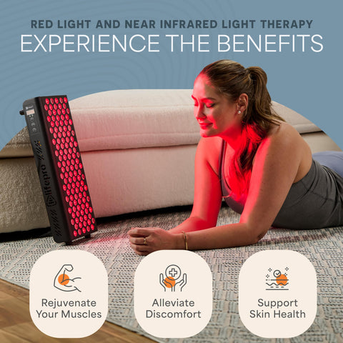 LifePro Red Light Therapy for Body, Face - Near Infrared Light Therapy Panel - Lessens Pain, Inflammation, Skin Health - 660nm a