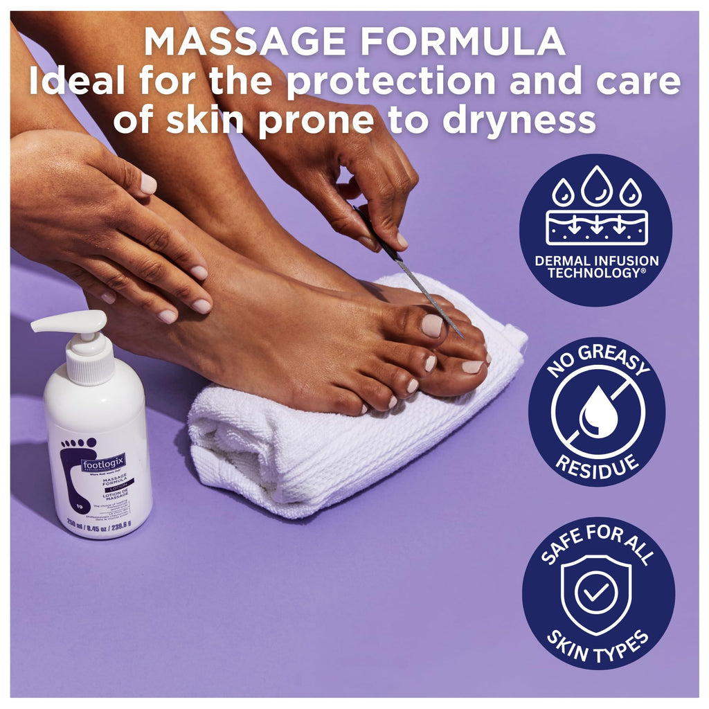 FOOTLOGIX Massage Formula Lotion, 8.45 oz