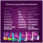 Poise Incontinence Pads, Long, 45 Count (Pack of 2)
