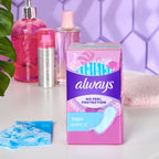 Always Thin No Feel Protection Daily Liners, Regular Absorbency, Unscented, 216 Count