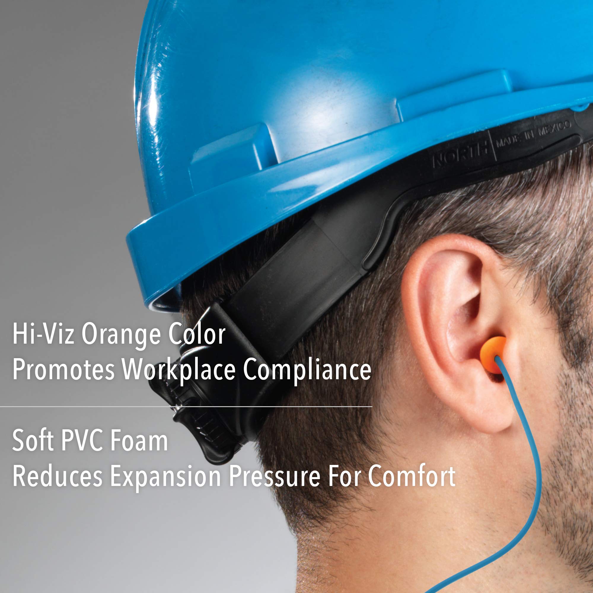 Howard Leight by Honeywell FirmFit Corded Disposable Foam Earplugs, Polybag, 100-Pairs (FF-30)