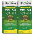 HERBION Naturals Sugar-Free Cough Syrup with Stevia, 5 FL Oz - Helps Relieve Cough and Soothes Sore Throat, Naturally Optimizes 