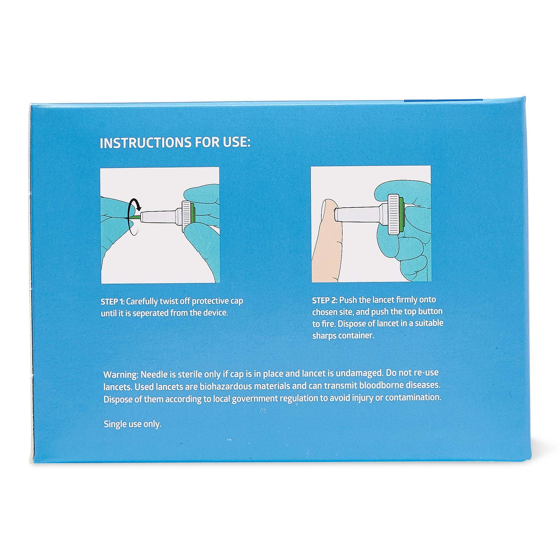 Medline Safety Lancets, Push-Button Activation, 21G x 1.8 mm, 200 Count (Pack of 18)