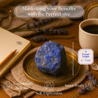 Anima Lapis Lazuli Stone - Large 1.6-2 Royal Blue Natural Raw Lapis Lazuli Crystal for Wisdom, Truth & Communication - Ethically
