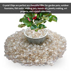 Angel Aura Quartz Crystal Chips Aquarium Gravel Rocks - Aura Quartz Chips Bulk Fish Tank Gravel, Small Tumbled Stone Chips and T
