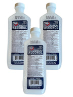 Generic Isopropyl Alcohol 70% Antiseptic and Cleaner (3 12oz Bottles), Clear