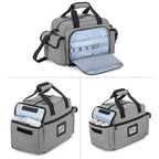 Trunab Home Health Nurse Bag Empty, Portable Medical Supplies Shoulder Bag for Hospice, Home Visit, Hospital Interns, Grey, Bag