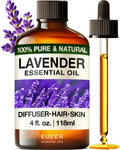 KUKKA essential oils 100% Pure & Natural Lavender Essential Oil for Diffuser, Body, Aromatherapy & Soap Making Scent (4 Fl Oz/11