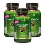 Irwin Naturals Power to Sleep PM - 120 Liquid Soft-Gels, Pack of 3 - with Melatonin, GABA, Ashwagandha, Valerian Root & L-Theani