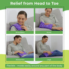 Nature Creation Microwaveable Herbal Heating Pad - Microwave Heating Pad for Neck and Shoulders, Cold & Hot Pack, Heat Pack Warm