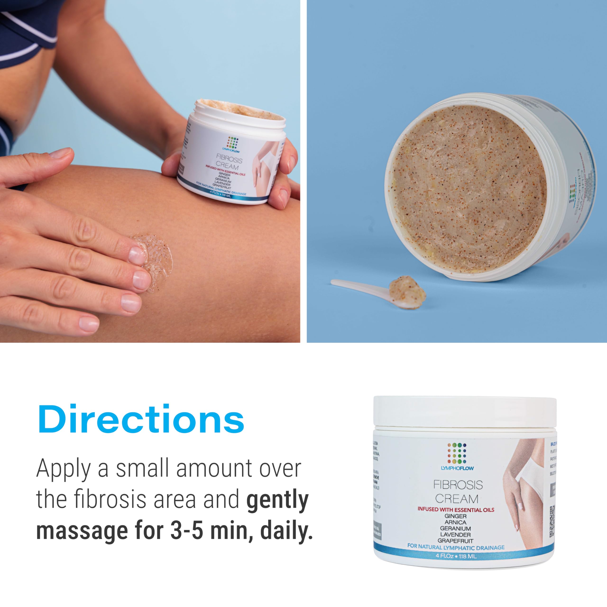Fibrosis Care Cream After Liposuction and BBL I Use with Lymphatic Drainage Massage After 360 lipo, Brazilian Butt Lift, Tummy T