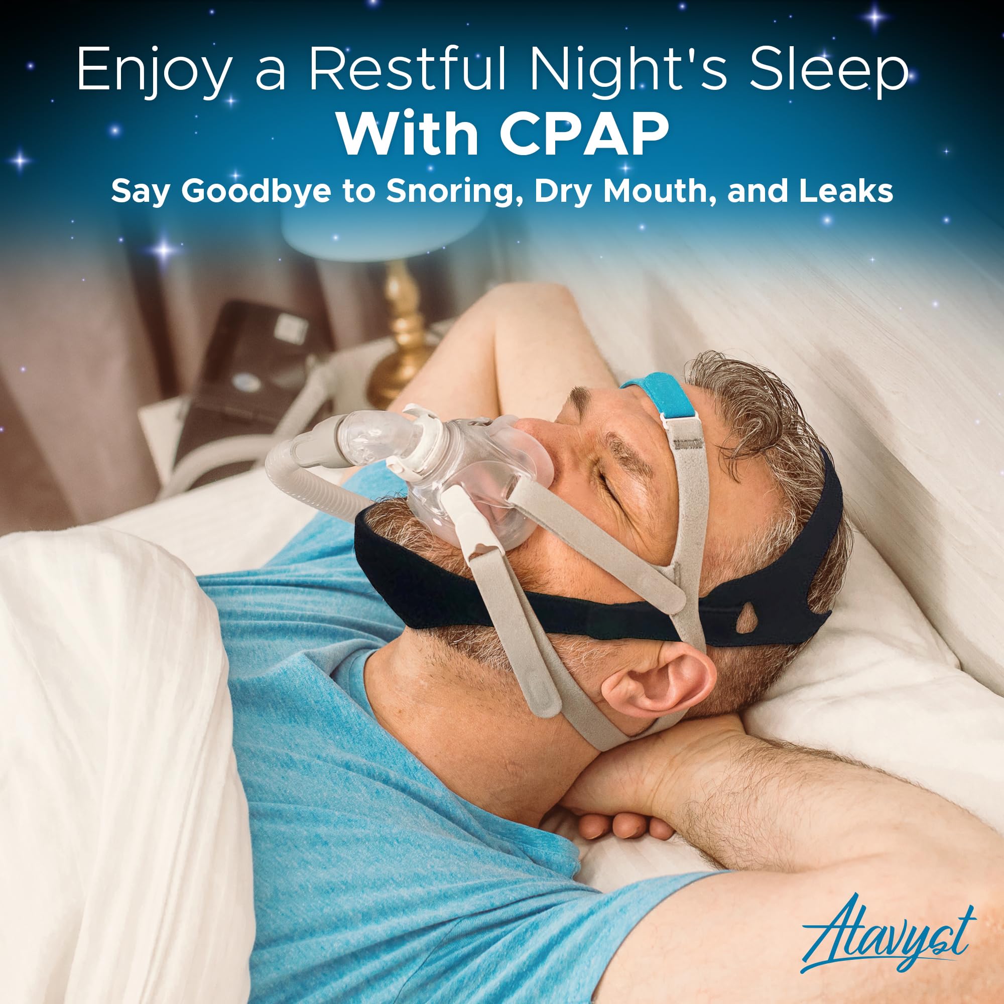 Anti Snoring Chin Strap for Men and Women CPAP Users - Airflow Jaw Strap - Effective Snore Solution for Excessive Snoring