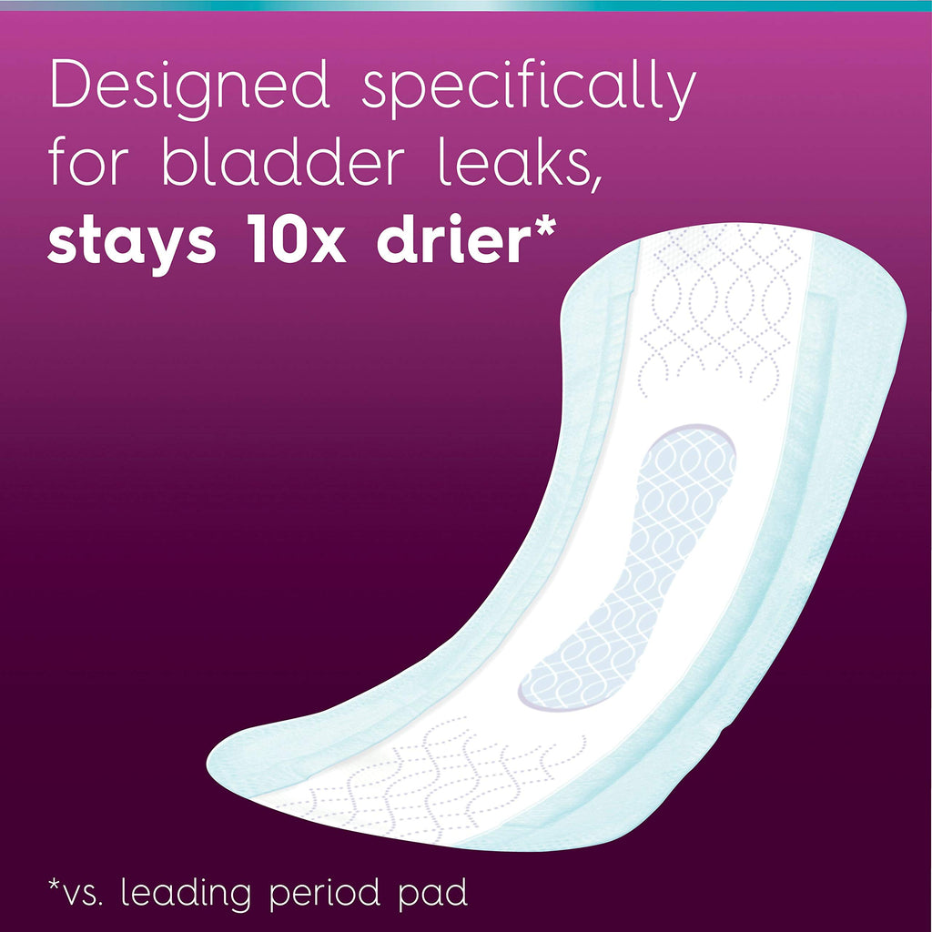 Poise Ultra Thin Incontinence Pads for Women, Light Absorbency, Regular Length, 48 Count (Packaging May Vary)