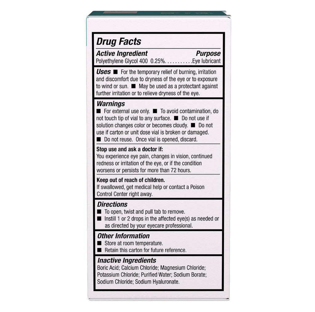 Blink Tears Preservative Free Lubricating Eye Drops 25 ct 0.01 fl oz EA (0.4 mL EA) (Pack of 2)