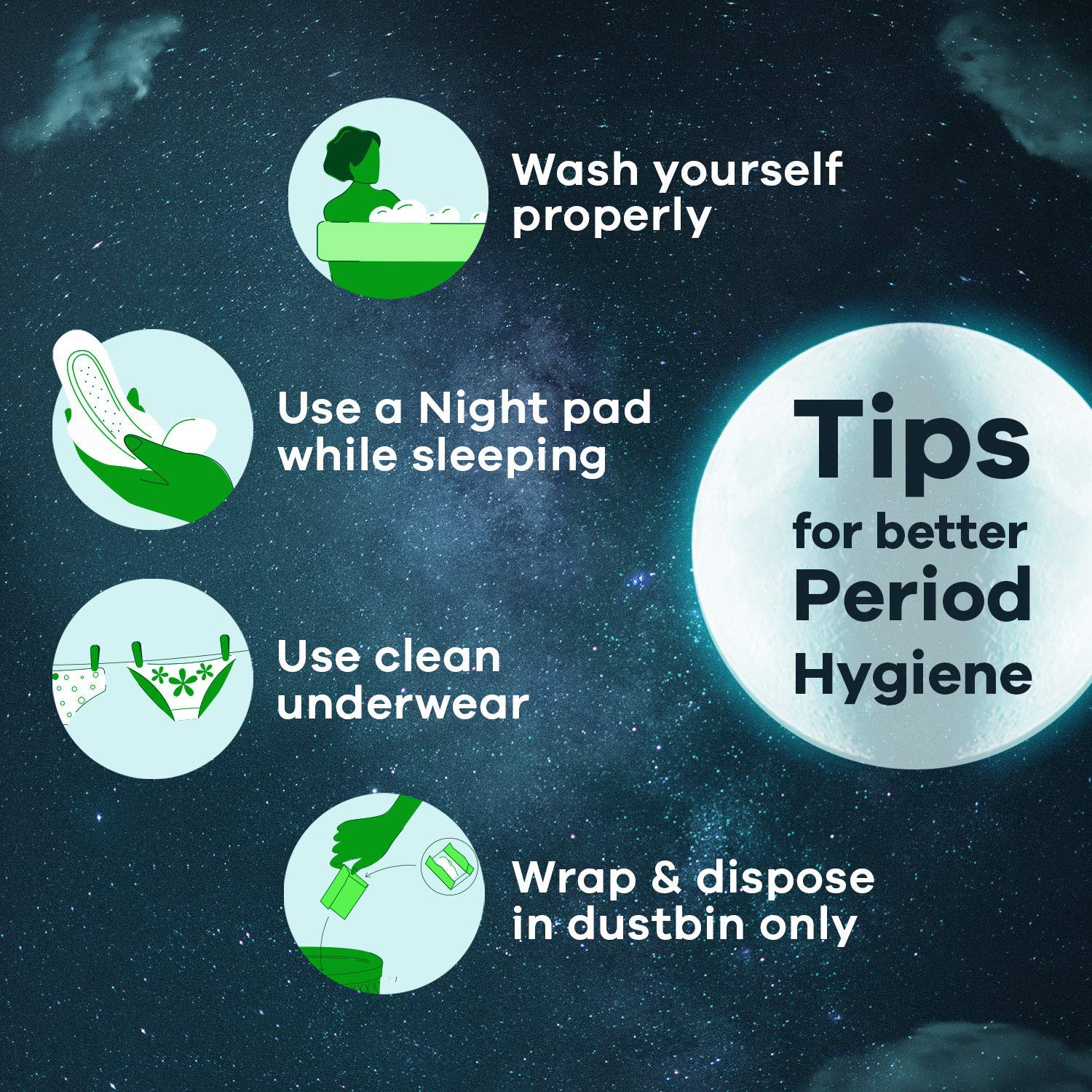 Whisper Bindazzz Night Sanitary Pads|Pack of 16 Thin Pads|XXL+|Upto 0% Leaks|60% Longer & Wider Back|Dry Top Sheet|Long Lasting
