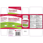 Leader Mucus Relief PE Sinus Congestion, Expectorant; Nasal Decongestant, Thins and Loosens Mucus, Immediate-Release, Alleviates