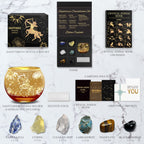 Aovila Sagittarius Birthday Gifts for Women - Sagittarius Candle Holder Crystals Birthstones Gifts Box Set - Zodiac Gifts Astrol