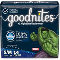 Goodnites Boys Nighttime Bedwetting Underwear, Size S/M (43-68 lbs), 14 Ct, Packaging May Vary