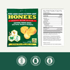 Honees Honey Filled Drops, Variety Pack (Honey and Honey Lemon)-Natural Sore Throat Relief - Throat Lozenges, Nothing Artificial