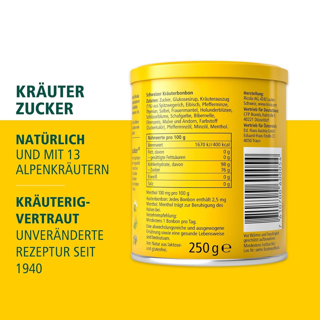 RICOLA m.Z. Kraeuter Bonbons, 250 g