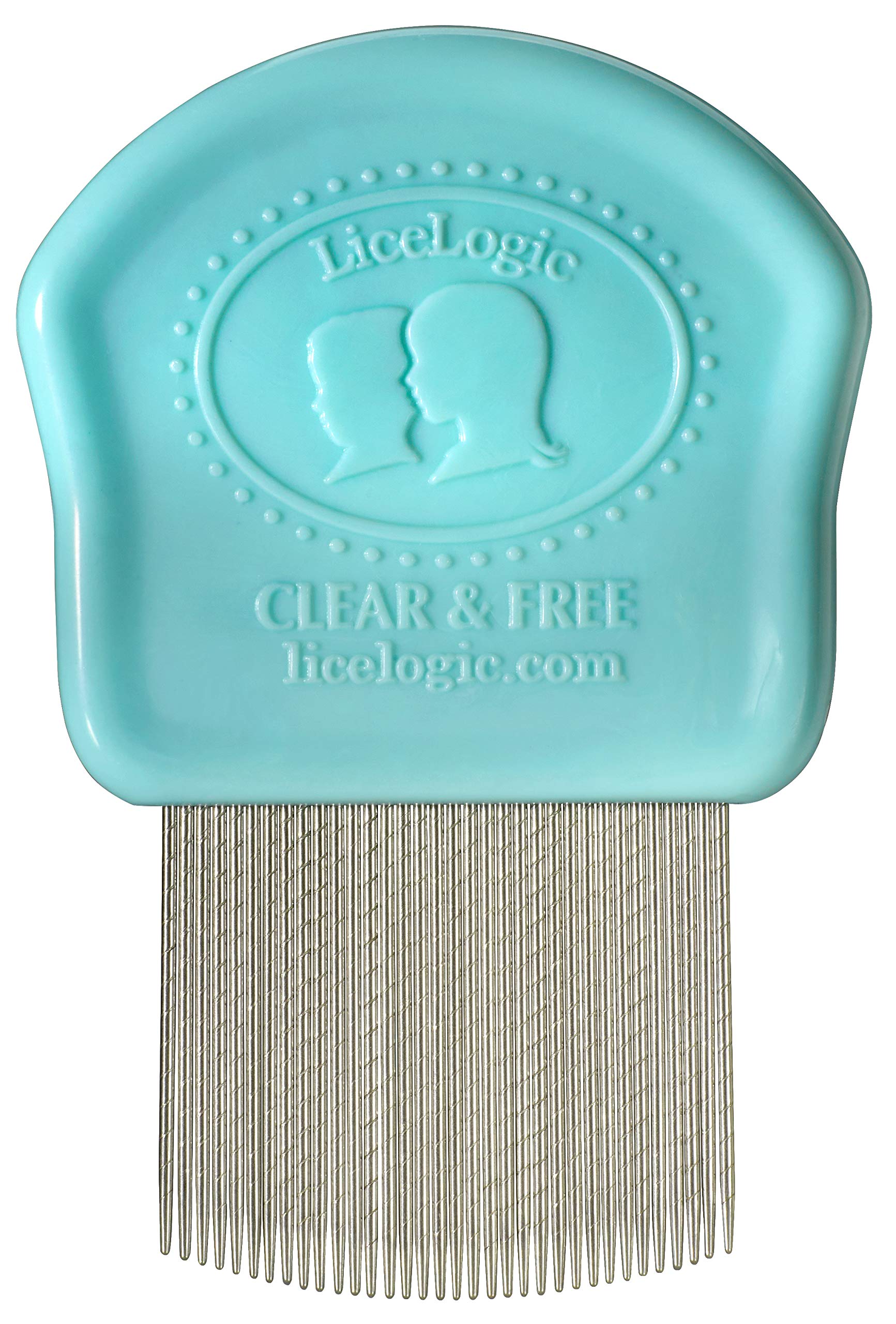 LiceLogic Lice and Nit Eliminator Comb - Effective Against Super Lice, Professional Grade, Stainless Steel Teeth, No-Slip Grip H