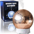 Disco Ball Diffuser Rotating - 300 ML Oil Diffuser Essential Oils, Quiet Oil Diffusers, Night Light and Timer, Disco Ball Table 