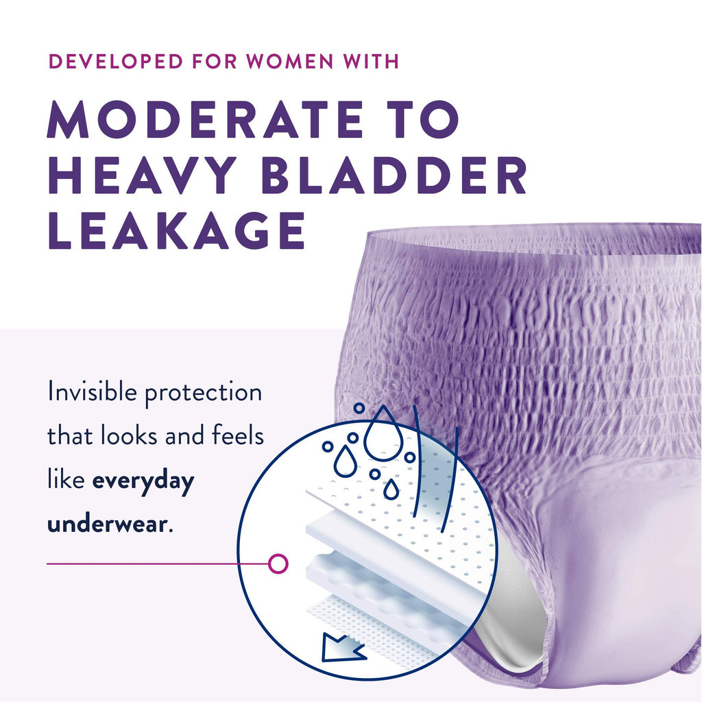 Prevail Per-Fit for Women Daily Protective Underwear - Pull-up Disposable Adult Diaper for Women, Extra Absorbency, X-Large - 56