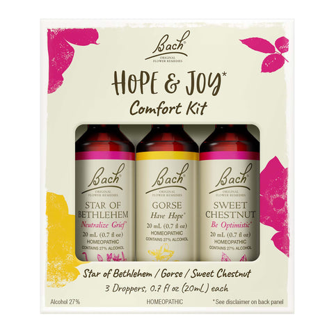 Bach Original Flower Remedies, Hope and Joy Kit, For Comfort and Optimism, Natural Homeopathic Flower Essence, Holistic Wellness