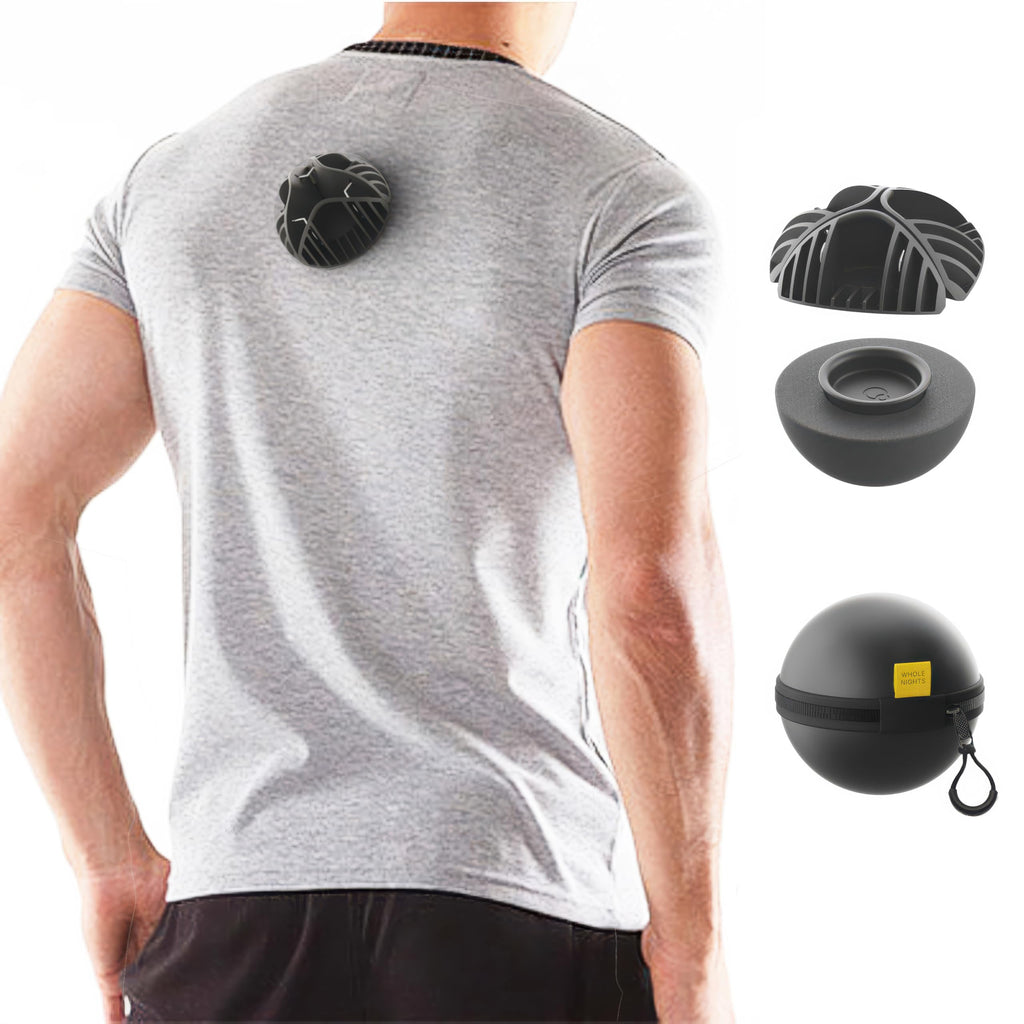 Ball for Side Sleep Posture - Calma Clip v2 by Whole Nights, Sleep Aid for Back Snorers, Anti Snoring Device, Attaches to Any Cl