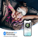 prabensei Eye Massager, Rechargeable Eye Mask with Compression & Music, Electric Sleep Mask for Relieve Puffy, Dark Circles, Eye
