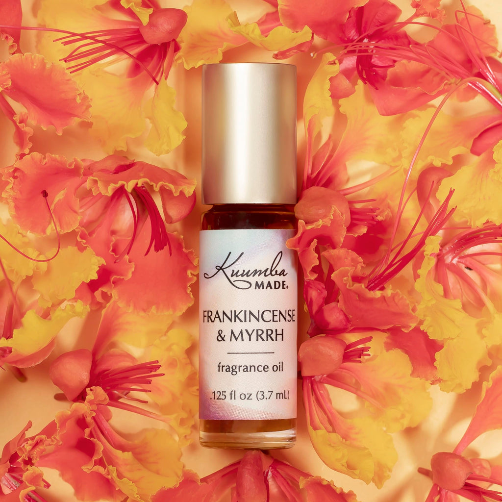 Kuumba Made Frankincense & Myrrh Fragrance Oil Roll-On 0.125 fl oz (3.7ml) | Rollerball Perfume | Alcohol Free