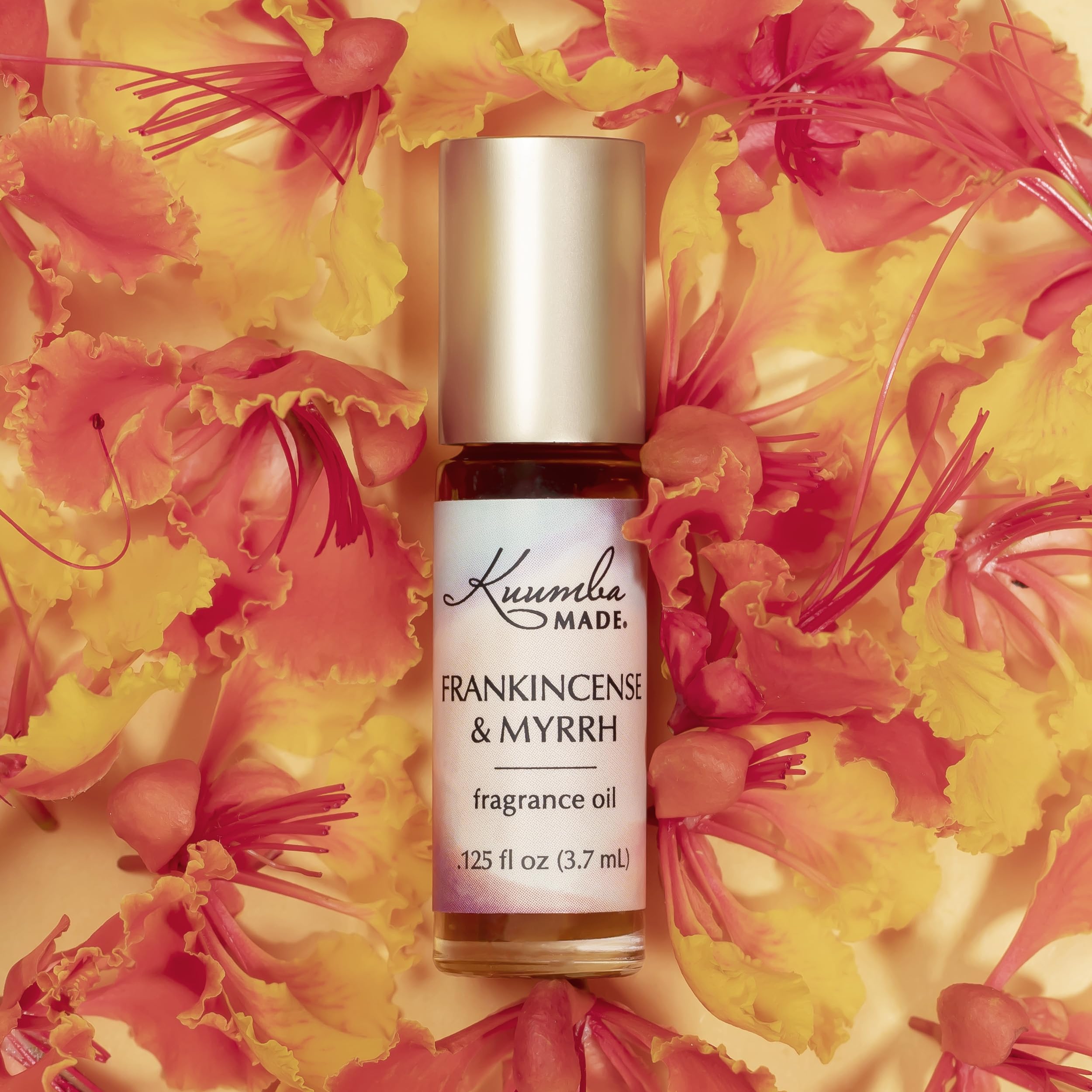 Kuumba Made Frankincense & Myrrh Fragrance Oil Roll-On 0.125 fl oz (3.7ml) | Rollerball Perfume | Alcohol Free