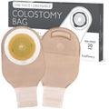 LotFancy Colostomy Bags, Pack of 20, Ostomy Supplies, One-Piece Drainable Pouches with Closure for Ileostomy Stoma Care, Cut-to-