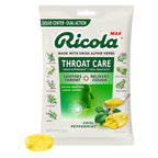 Ricola Max Cool Peppermint Throat Care Large Bag | Cough Suppressant Drops | Dual Action Liquid Center | Soothing Long-Lasting R