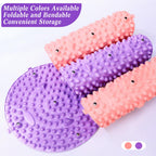 Threlaco 4 Pack Foot Massager Mat Foot Reflexology Pad with Magnetic Relaxation Massage Feet Pressure Point Pad Anti Fatigue Wal