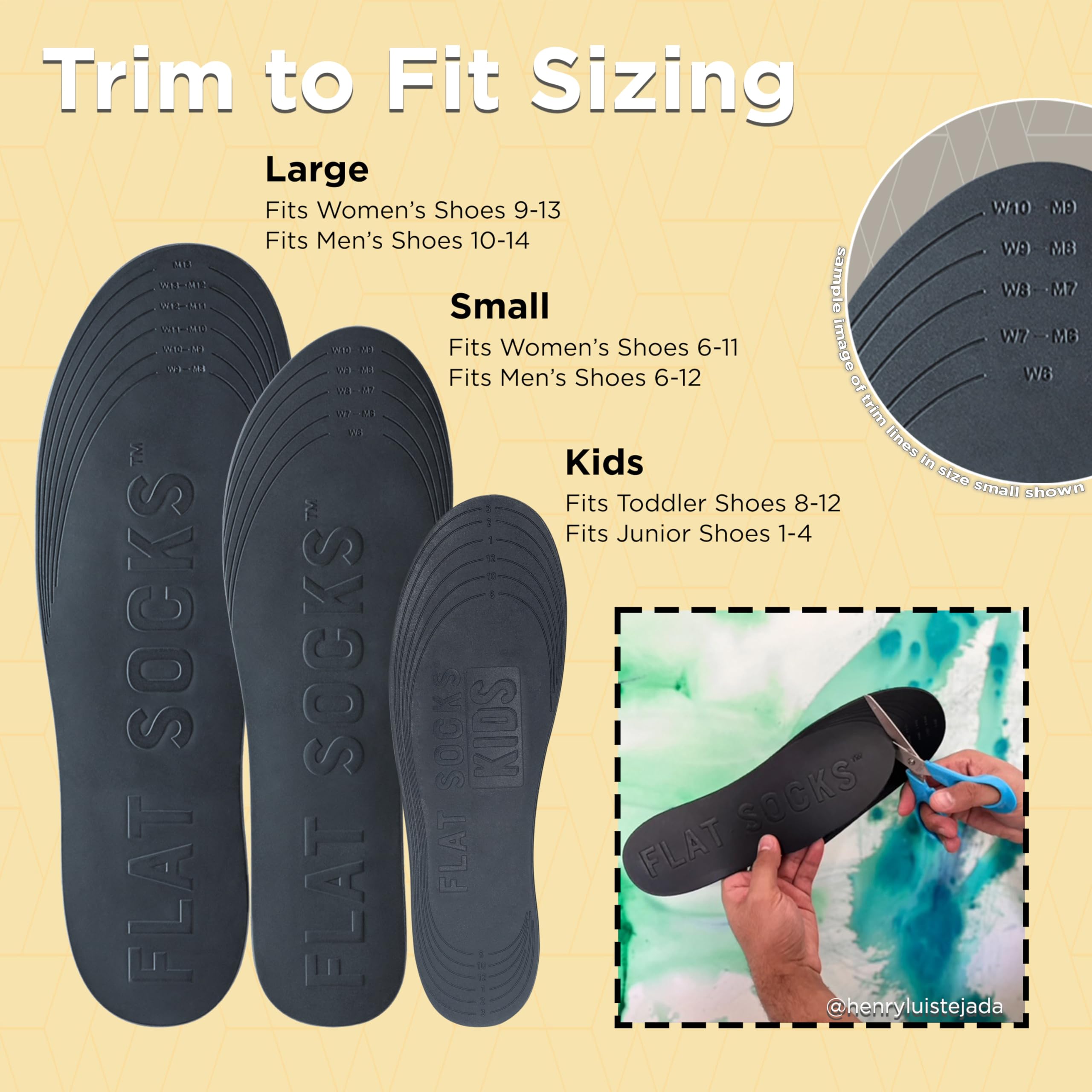 FLAT SOCKS No Show Socks, Sockless Shoe Liner, No Slipping, No Stinking, Washable Barefoot Shoe Insert for Men and Women, Becky
